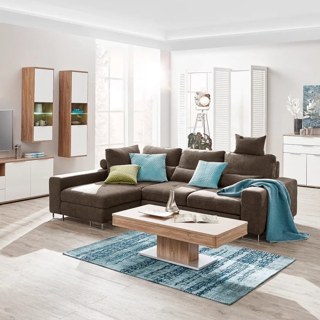 Fredriks Pomona Ecksofa mit Schlaffunktion | Braun