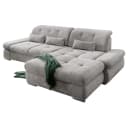Fredriks Ecksofa mit Schlaffunktion | Silber