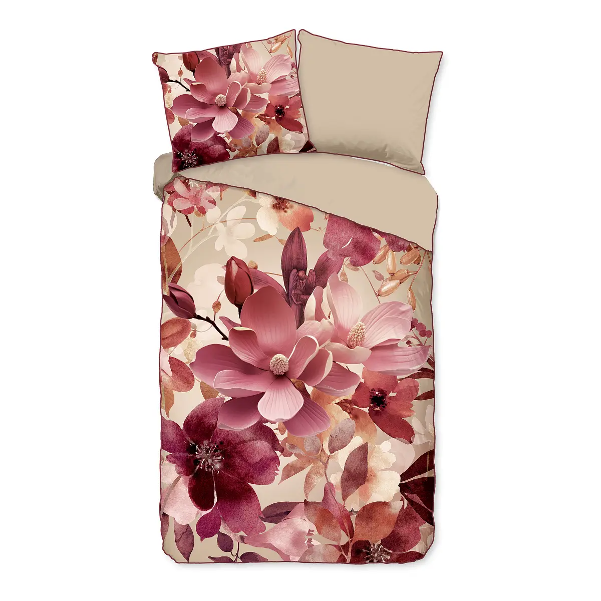 Satin-Bettwäsche No.33322 | Beige