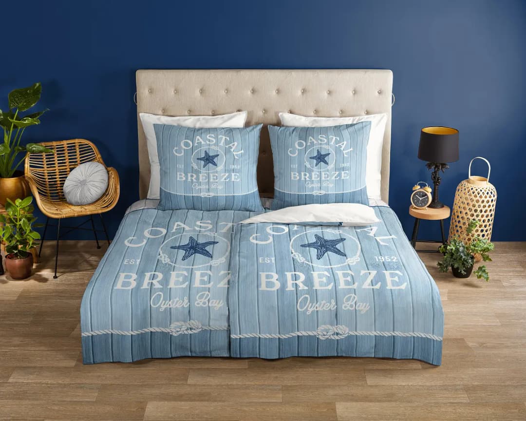 Good morning Renforcé-Bettwäsche No.33266 | Blau