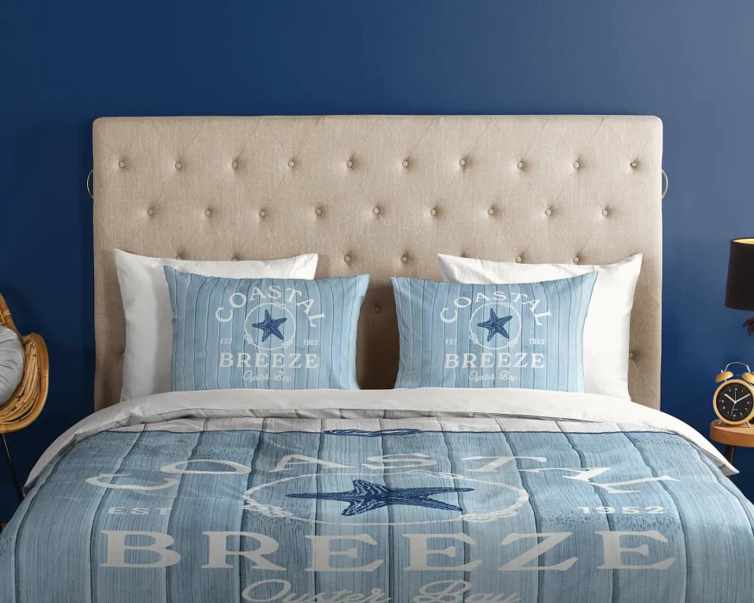 Good morning Renforcé-Bettwäsche No.33266 | Blau