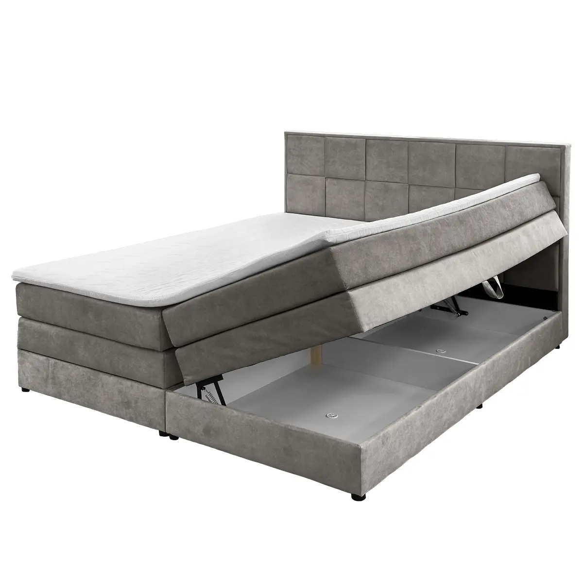 Boxspringbett Algadi | Grau
