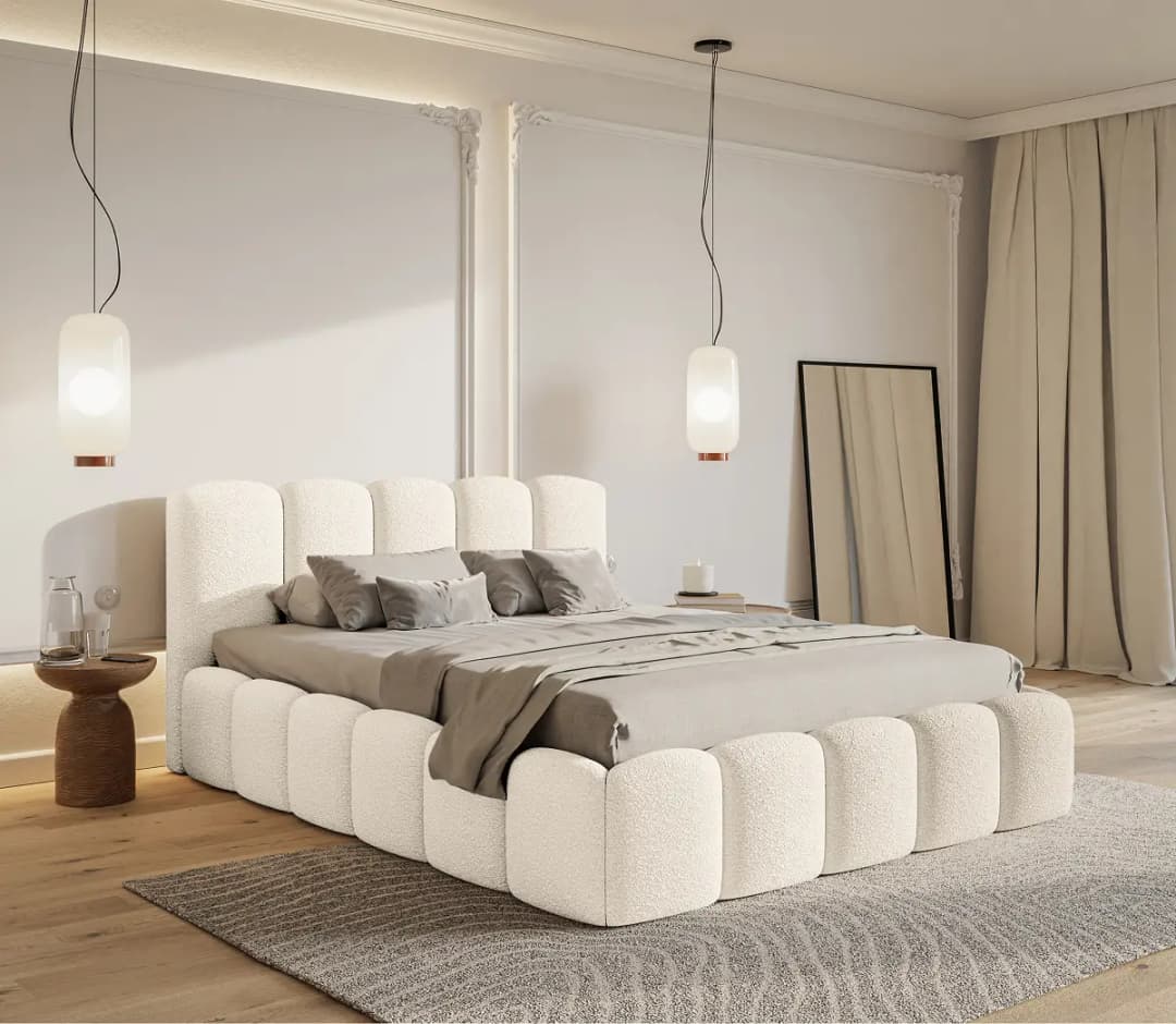 Selsey Polsterbett Cady Weiß 180x200cm | Weiß