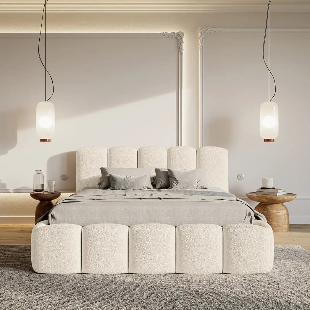 Selsey Polsterbett Cady Weiß 180x200cm | Weiß