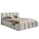 Polsterbett 180 x 200cm Bouclé Stoff Cady Grau | Grau