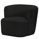 Sessel Schwarz Microfaser Sole | Schwarz