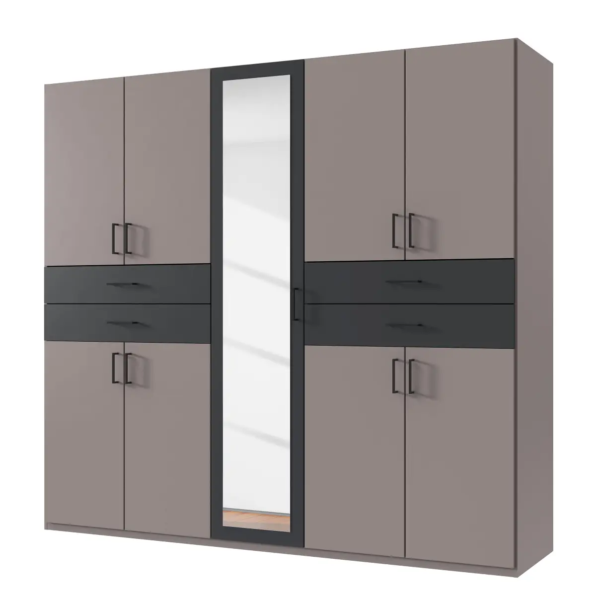 Drehtürenschrank Taiga | Grau