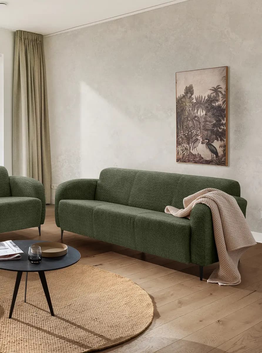 Fredriks 3-Sitzer Sofa Zofie | Grün
