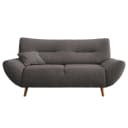 2-Sitzer Sofa Grau Webstoff Venka | Grau