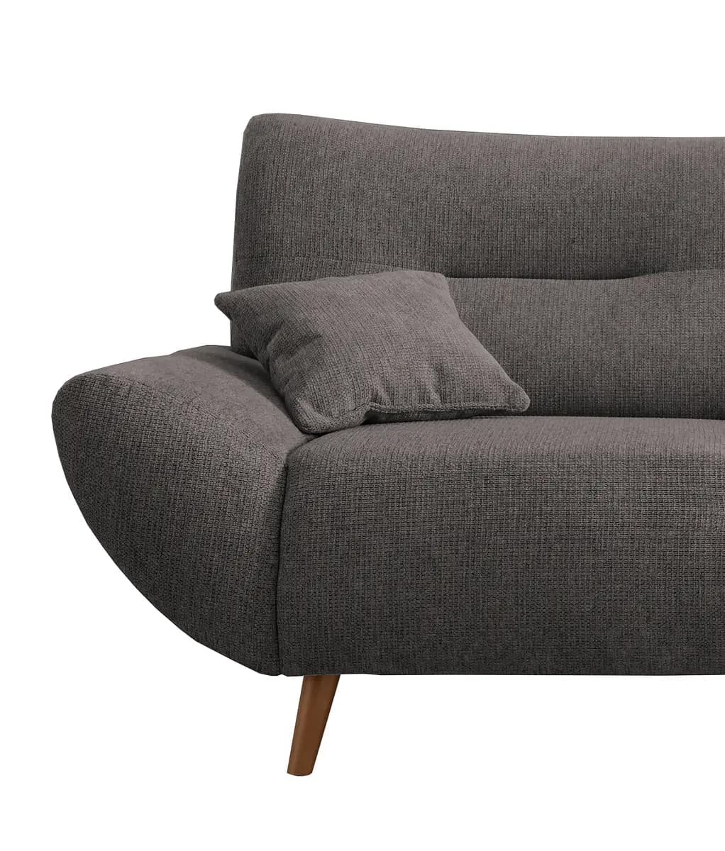 2-Sitzer Sofa Grau Webstoff Venka | Grau