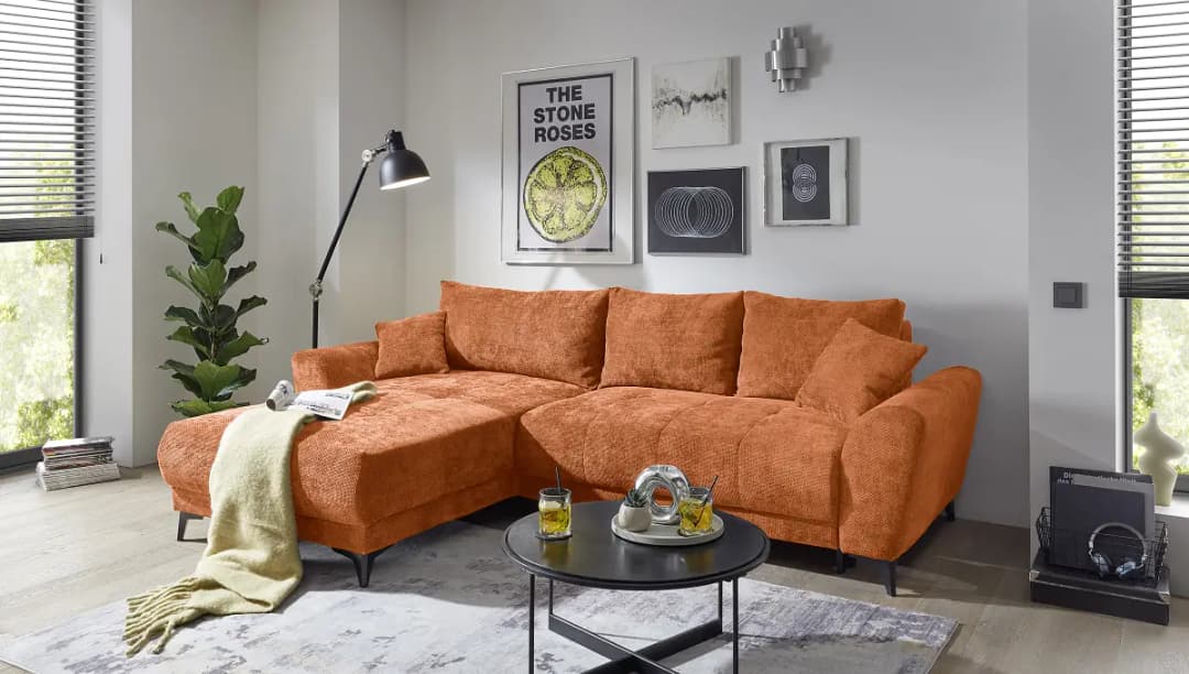 Fredriks Ecksofa mit Schlaffunktion Edisa | Mehrfarbig