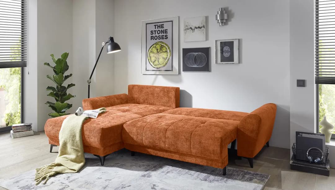 Fredriks Ecksofa mit Schlaffunktion Edisa | Mehrfarbig