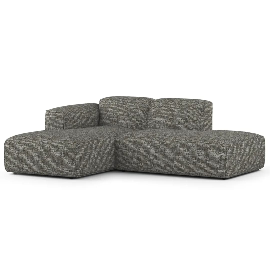 Studio Copenhagen HUDSON Ecksofa mit Chaiselongue | Grau