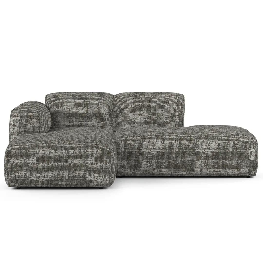 Studio Copenhagen HUDSON Ecksofa mit Chaiselongue | Grau