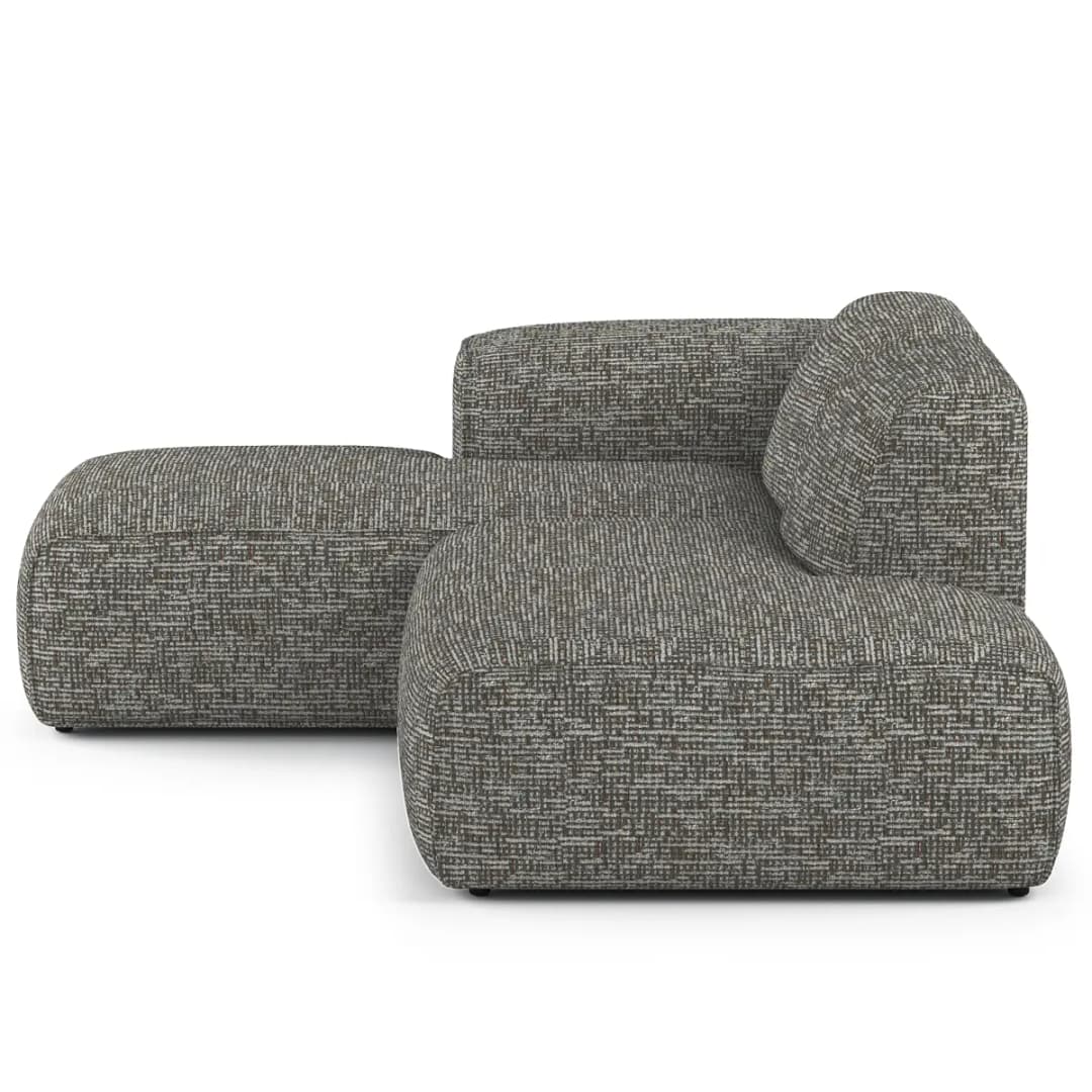 Studio Copenhagen HUDSON Ecksofa mit Chaiselongue | Grau