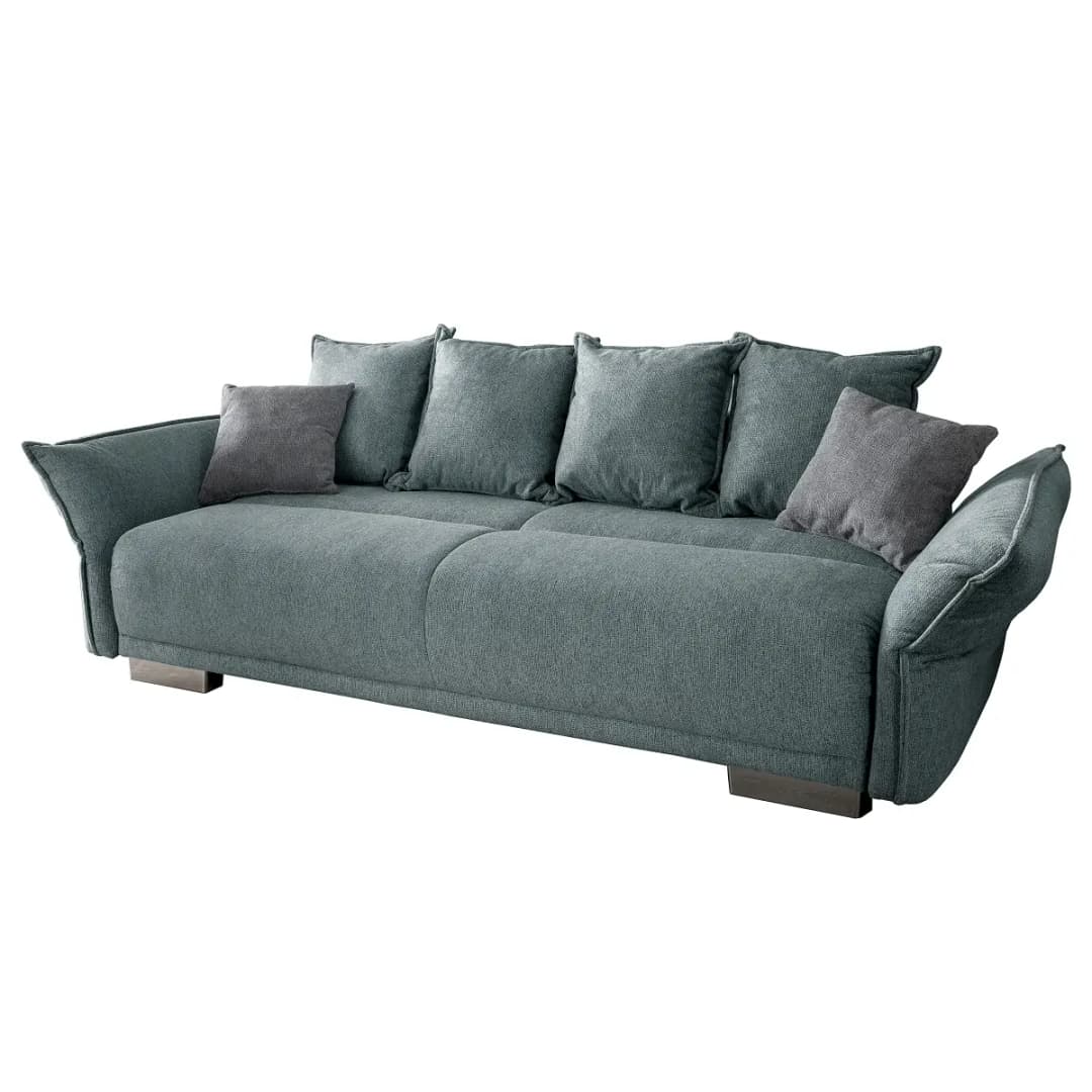 Fredriks Big-Sofa mit Schlaffunktion Venka | Grün