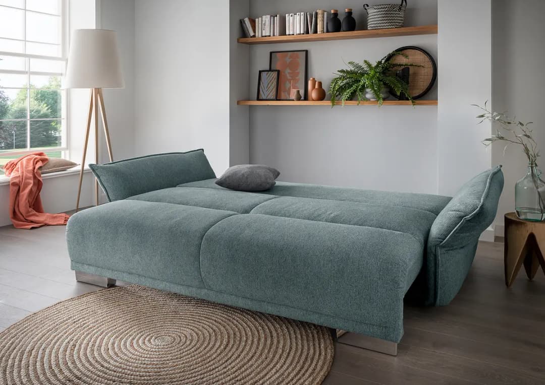 Fredriks Big-Sofa mit Schlaffunktion Venka | Grün