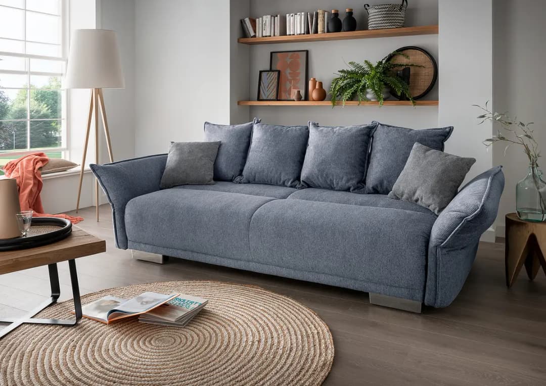 Fredriks Venka Big-Sofa mit Schlaffunktion | Blau