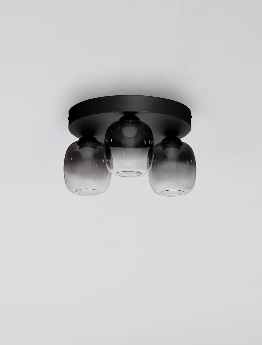 Nova Luce Deckenleuchte Kita | Grau