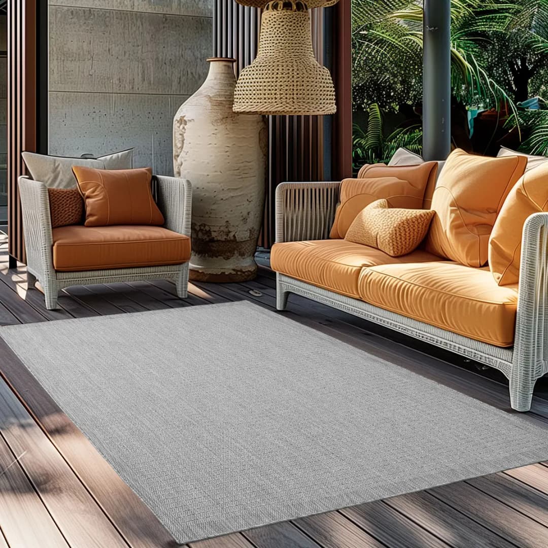 Outdoorteppich Giza 1410 | Grau