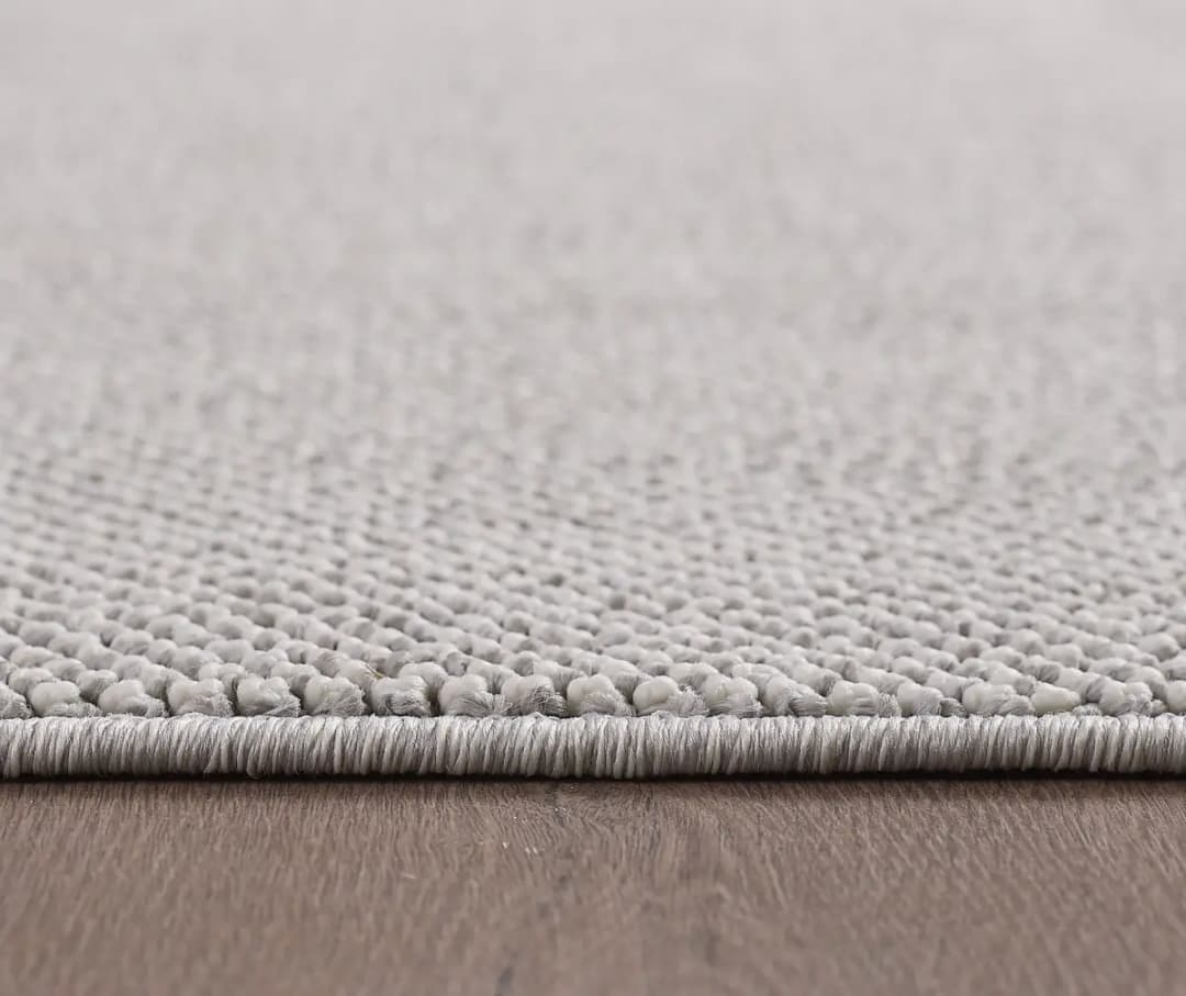 Kurzflorteppich Loom 4300 Silber/Silber 120 x 170cm Polyester