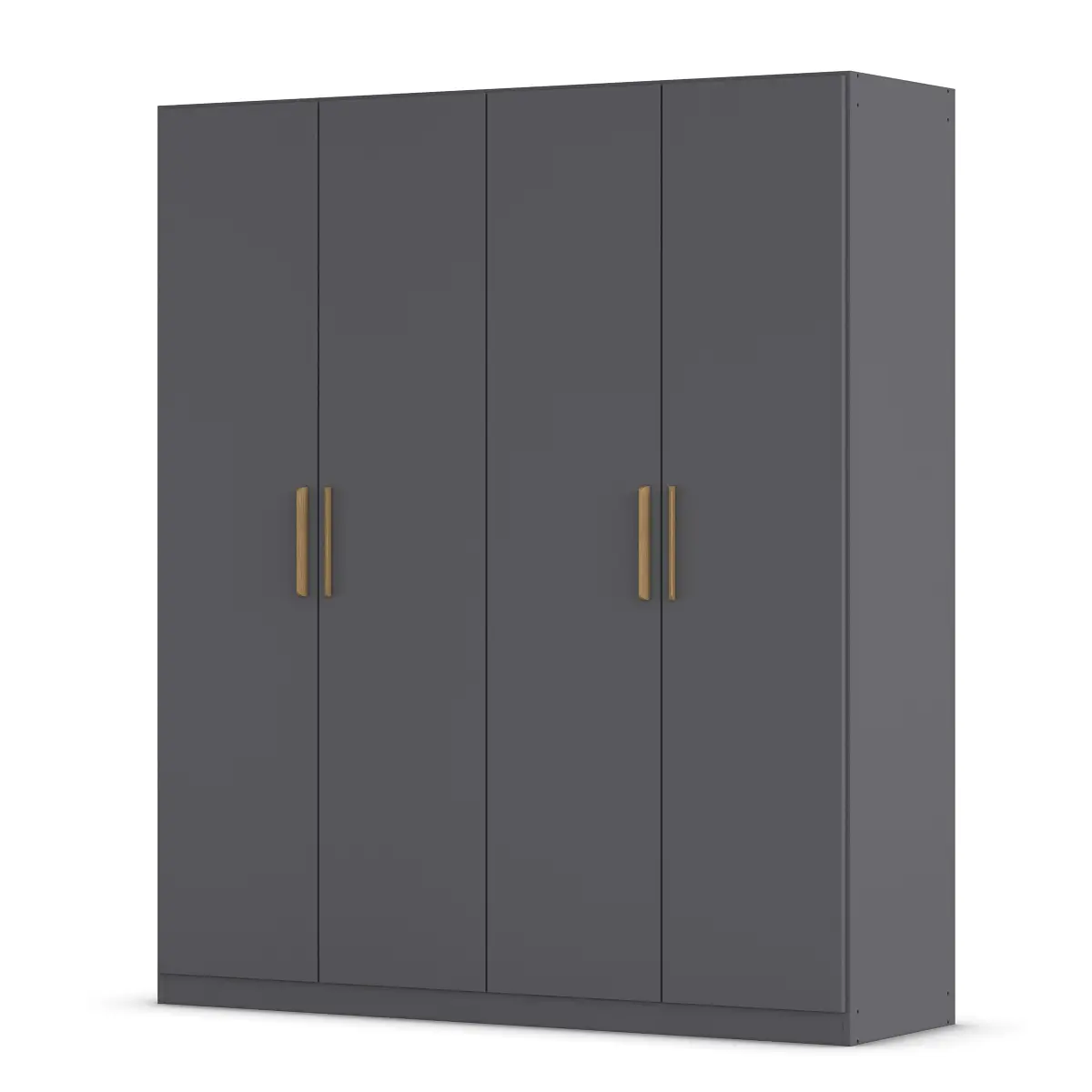rauch Orange Drehtürenschrank Skandi 181cm Grau/Graumetallic | Grau