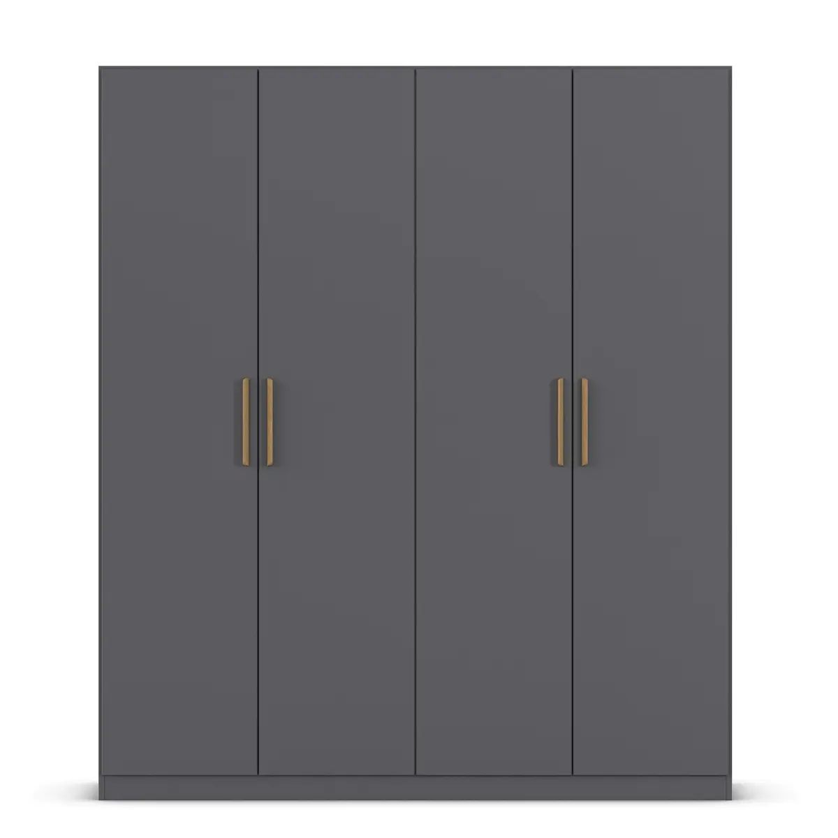 rauch Orange Drehtürenschrank Skandi 181cm Grau/Graumetallic | Grau
