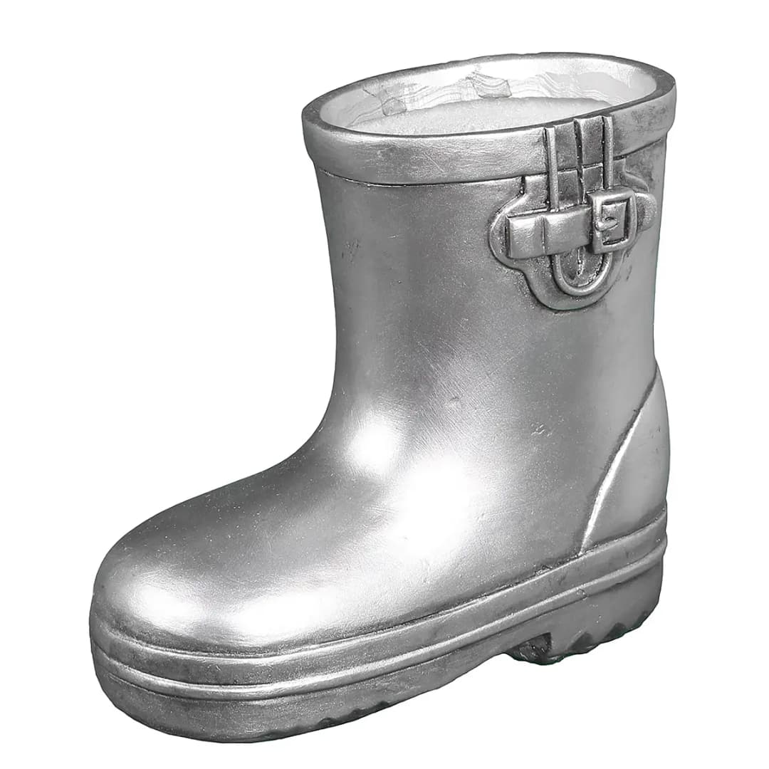 Figur Gummistiefel 11cm Silber | Silber