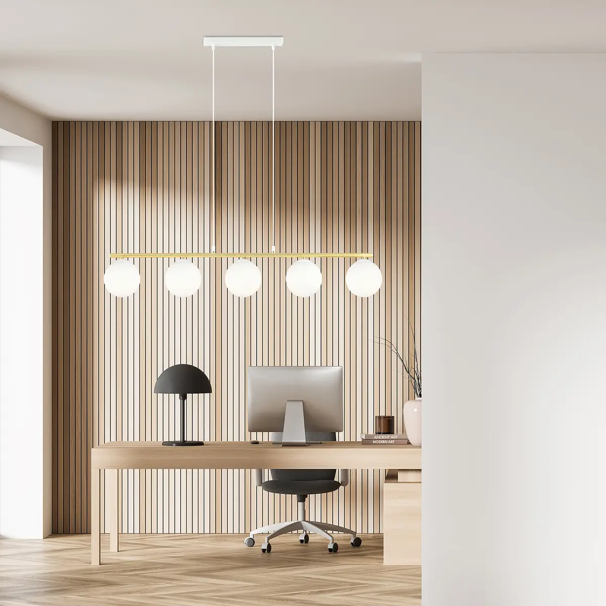 Emibig Lighting Pendelleuchte Allora | Weiß