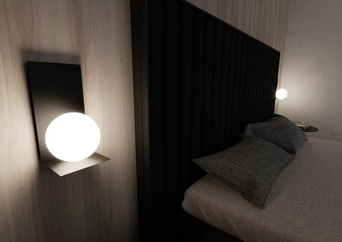 Wandleuchte Form Typ A | Schwarz