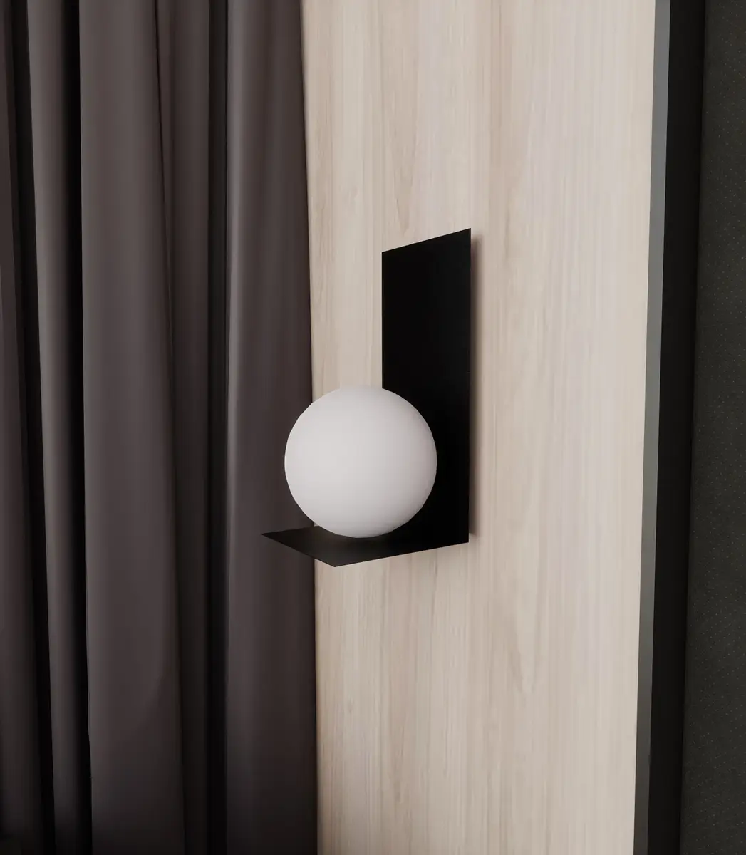 Wandleuchte Form Typ A | Schwarz