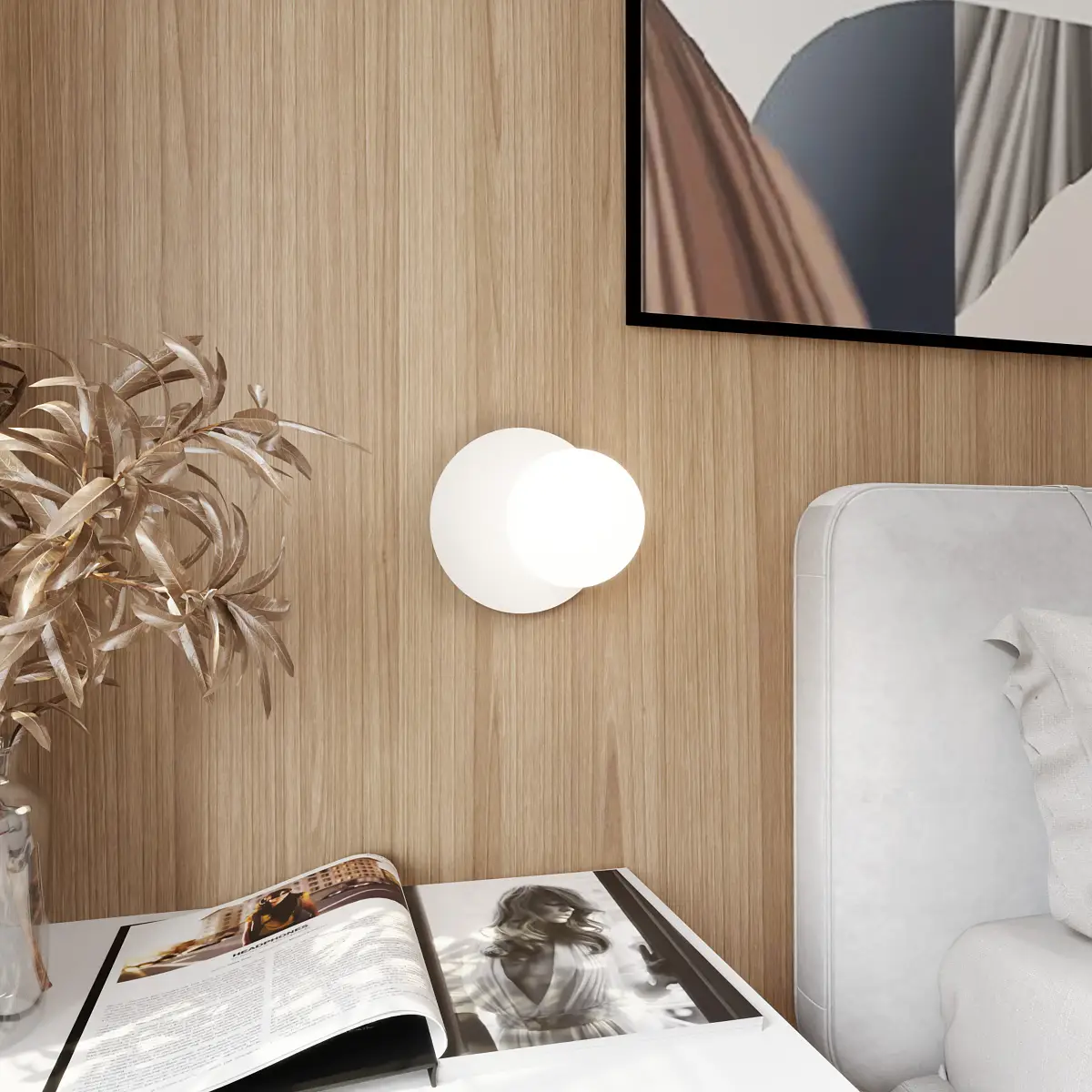 Emibig Lighting Wandleuchte Oslo | Weiß