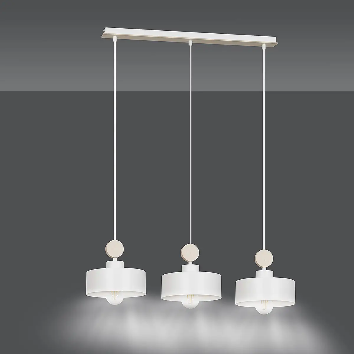 Emibig Lighting Pendelleuchte Tuniso | Weiß