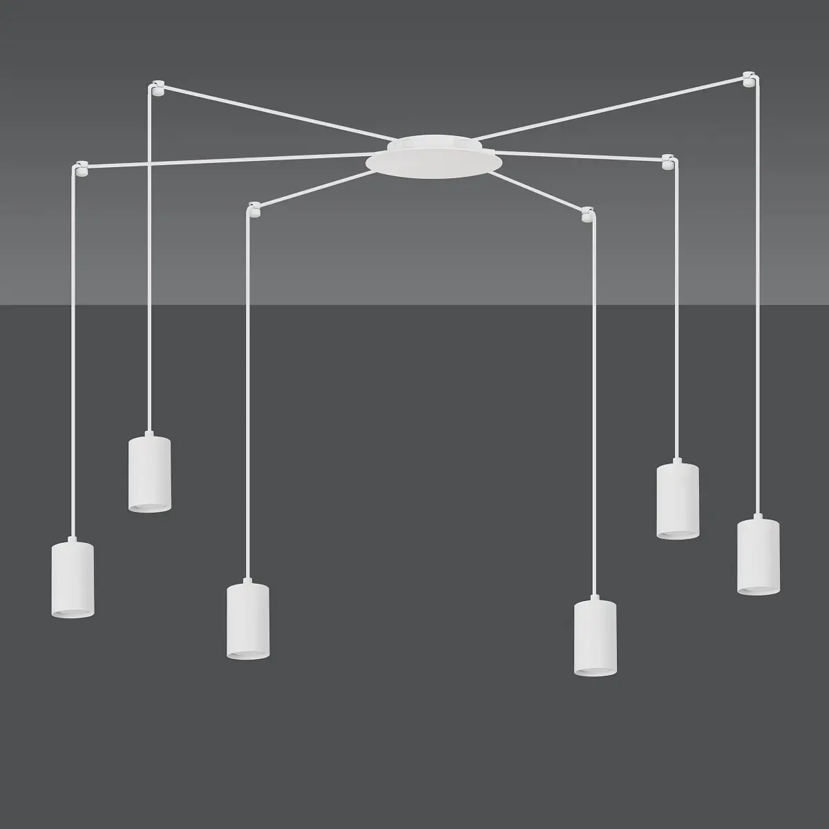 Emibig Lighting Pendelleuchte Traker | Weiß