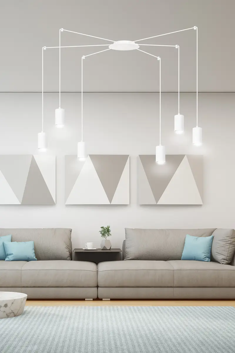 Emibig Lighting Pendelleuchte Traker | Weiß