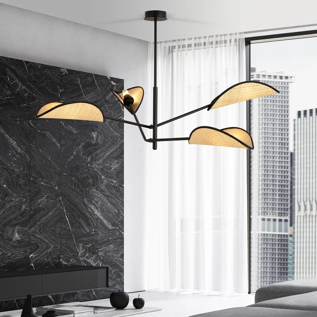 Emibig Lighting Deckenleuchte Vene | Schwarz