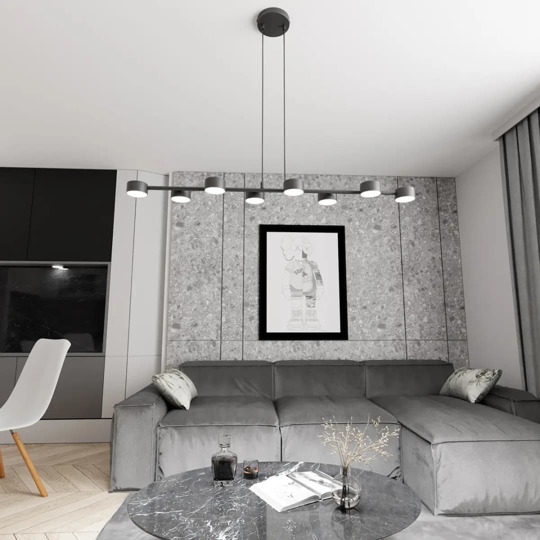 Emibig Lighting Pendelleuchte Megara | Schwarz