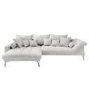 Fredriks Klasine Ecksofa mit Longchair | Weiß