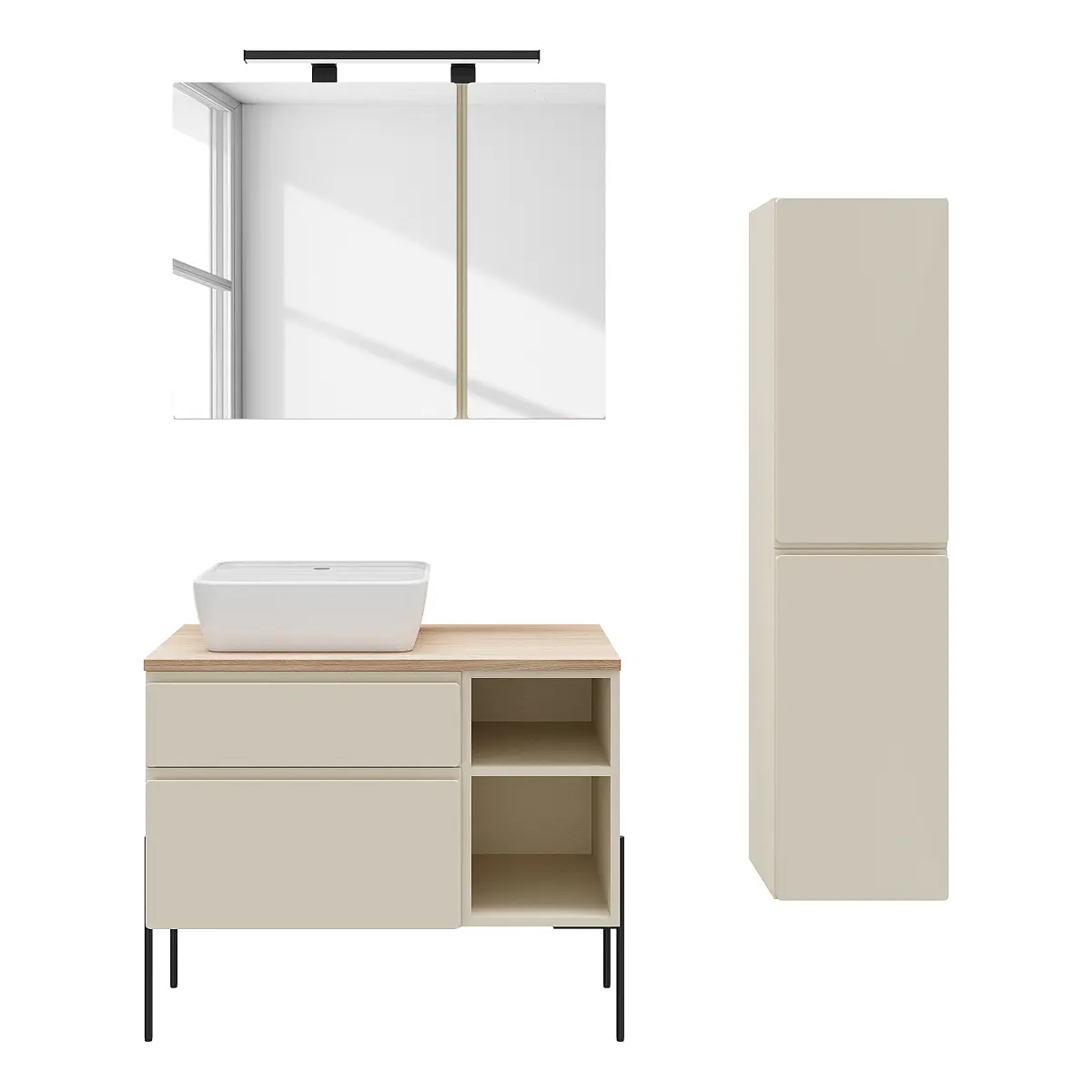 loftscape Badset 3-teilig | Beige