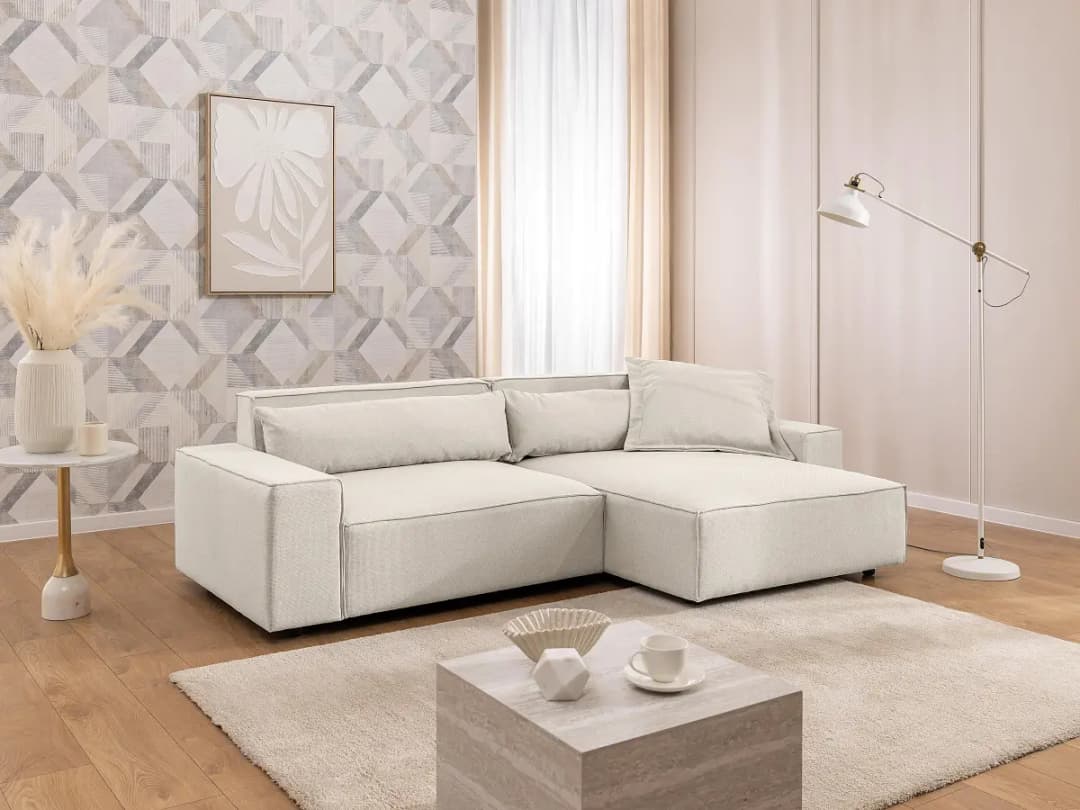 Mørteens Ecksofa mit Longchair Barda | Beige