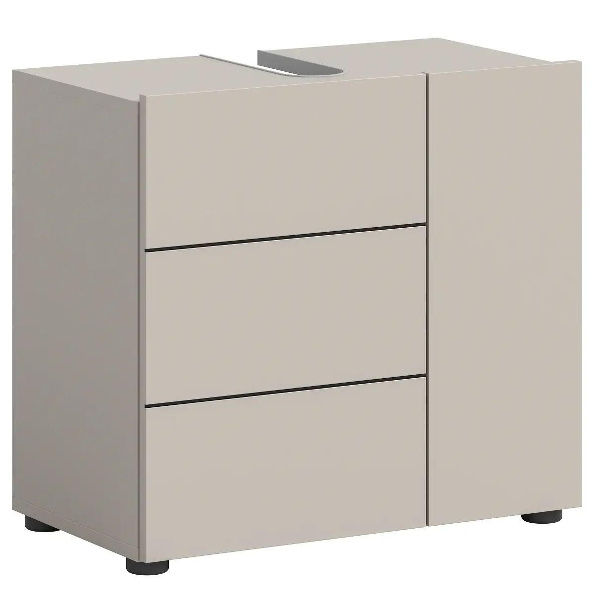 Waschbeckenunterschrank Nylum 60 cm | Beige