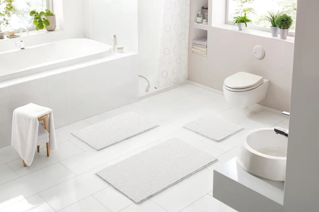 Badematte Roman | Weiß