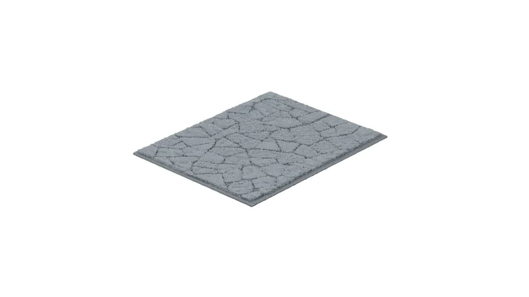 Badematte Terazzo 40 x 50cm Schwarz/Anthrazit | Schwarz