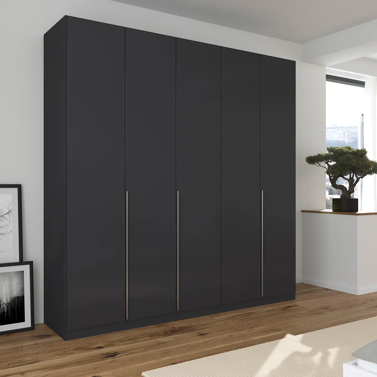 rauch Orange Drehtürenschrank Alabama | Grau