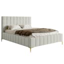 Polsterbett Szejlo 180 x 200cm Chenille Raica Silber | Silber