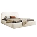 Polsterbett Simsalo mit Stauraum 160 x 200cm Bouclé Stoff Abby