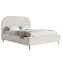 Polsterbett Loreo 180 x 200cm Samt Velina Grau | Grau