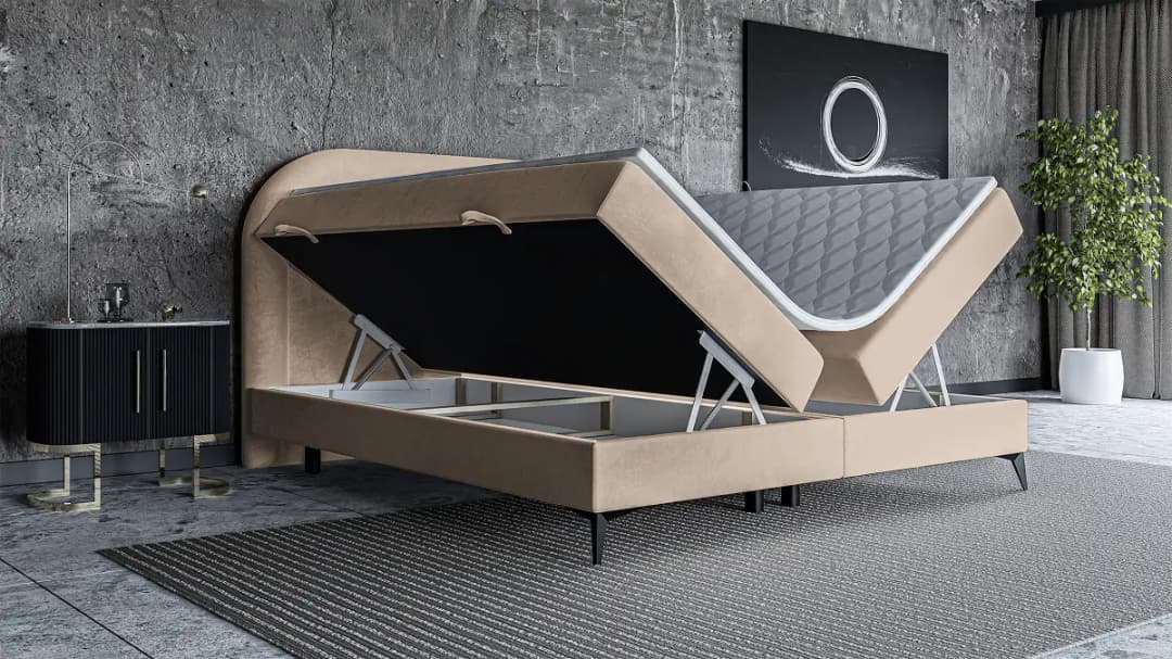 Boxspringbett Loreo | Beige