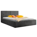 Polsterbett Farese 180 x 200cm Cordstoff Poppy Grau | Grau
