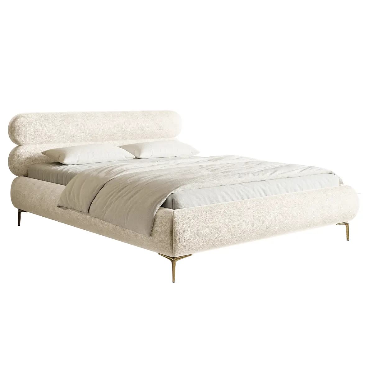 Polsterbett Roule mit Bettkasten | Beige